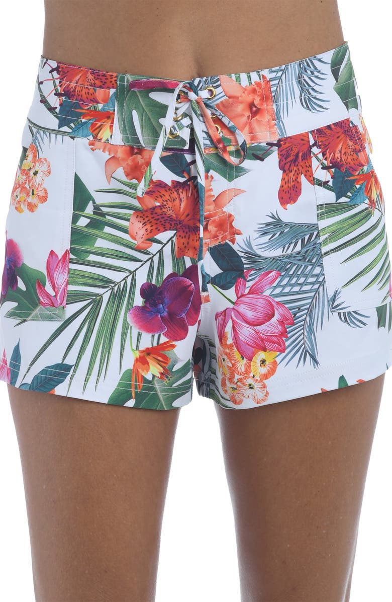 La Blanca Tropicalia Floral Board Shorts, Main, color, 