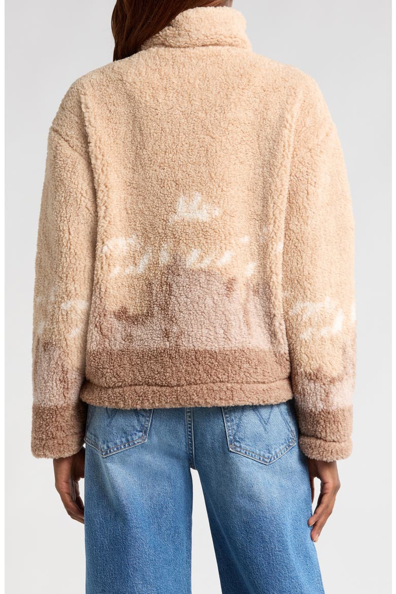 High Pile Fleece Jacket, Alternate, color, TAUPE COMBO PT2001