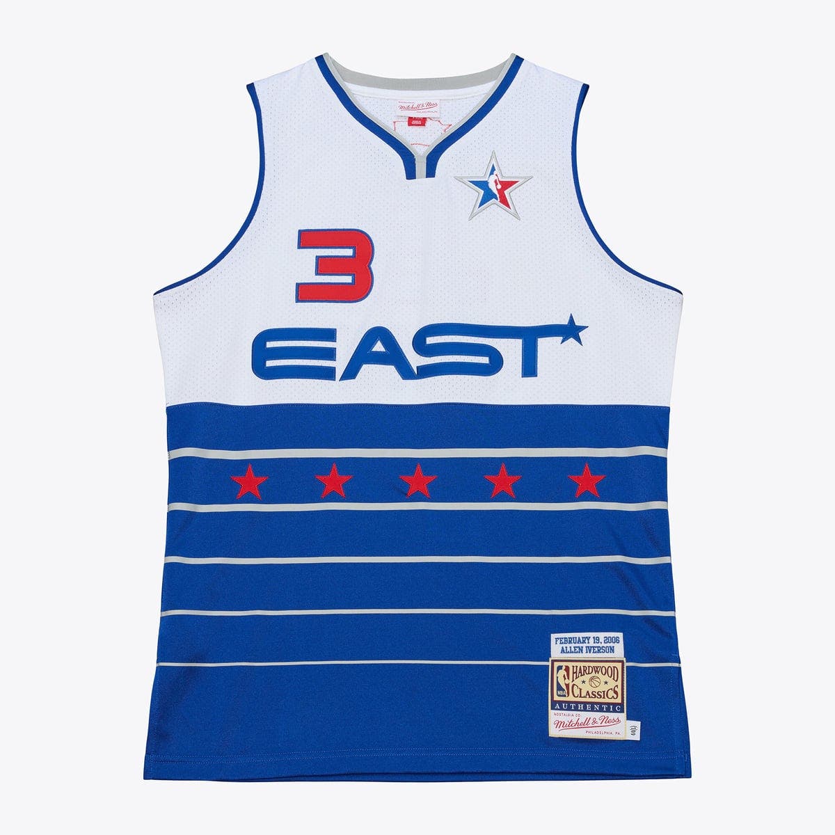 Mitchell & Ness Men's Mitchell & Ness Allen Iverson White/Blue 2006 NBA ...