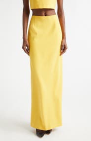 Carolina Herrera Stretch Virgin Wool Column Skirt