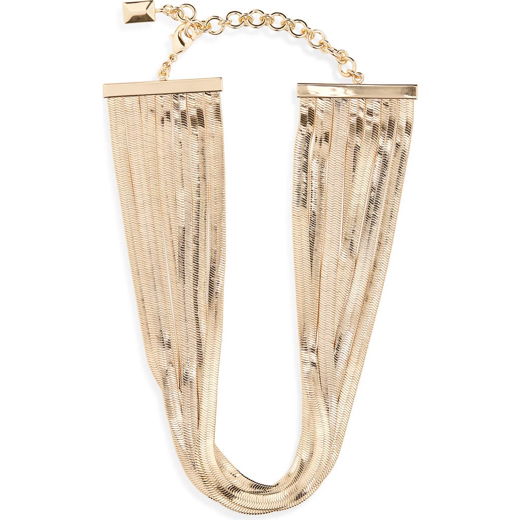 Roxanne Assoulin The Liquid Snake Chain Necklace In Gold