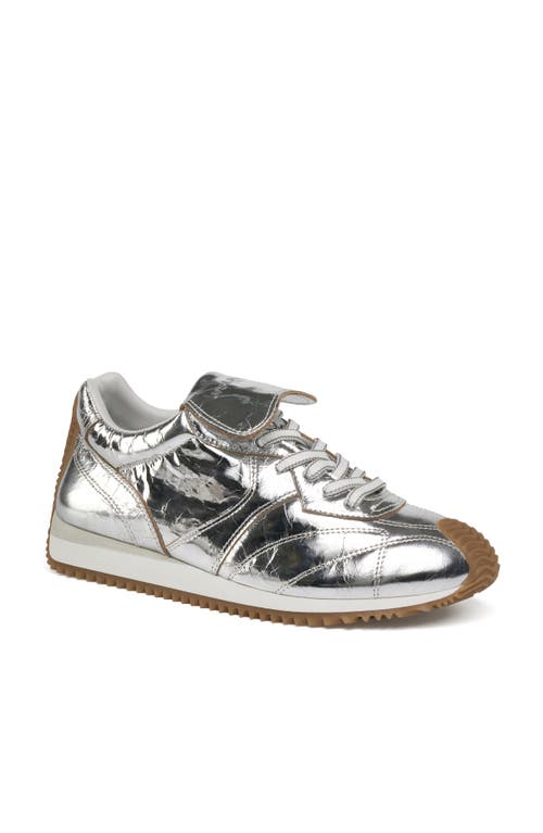 Jslides Footwear Lotty Sneaker In Silver Metallic