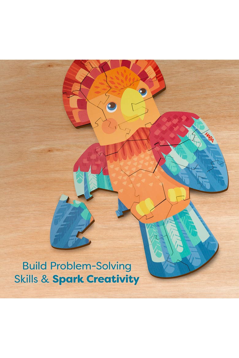 Wooden Puzzle Parrot - 2 in 1 Reversible Puzzle, Alternate, color, Multi