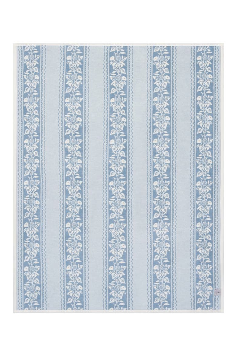 Clara Stripe Throw Blanket, Alternate, color, BLUE