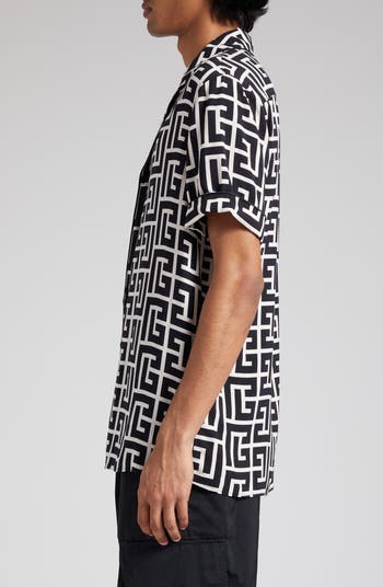 Macro Monogram Short Sleeve Pajama Shirt