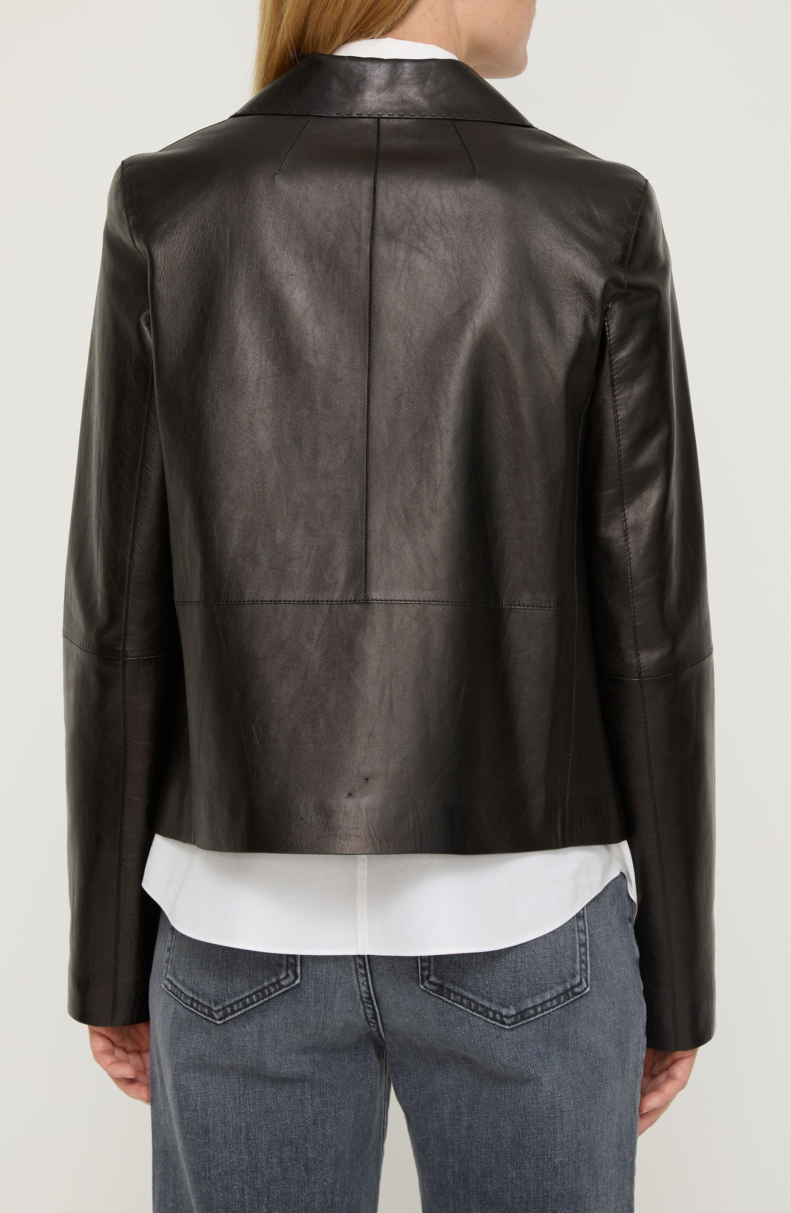 Pickstitch Leather Jacket - image 2