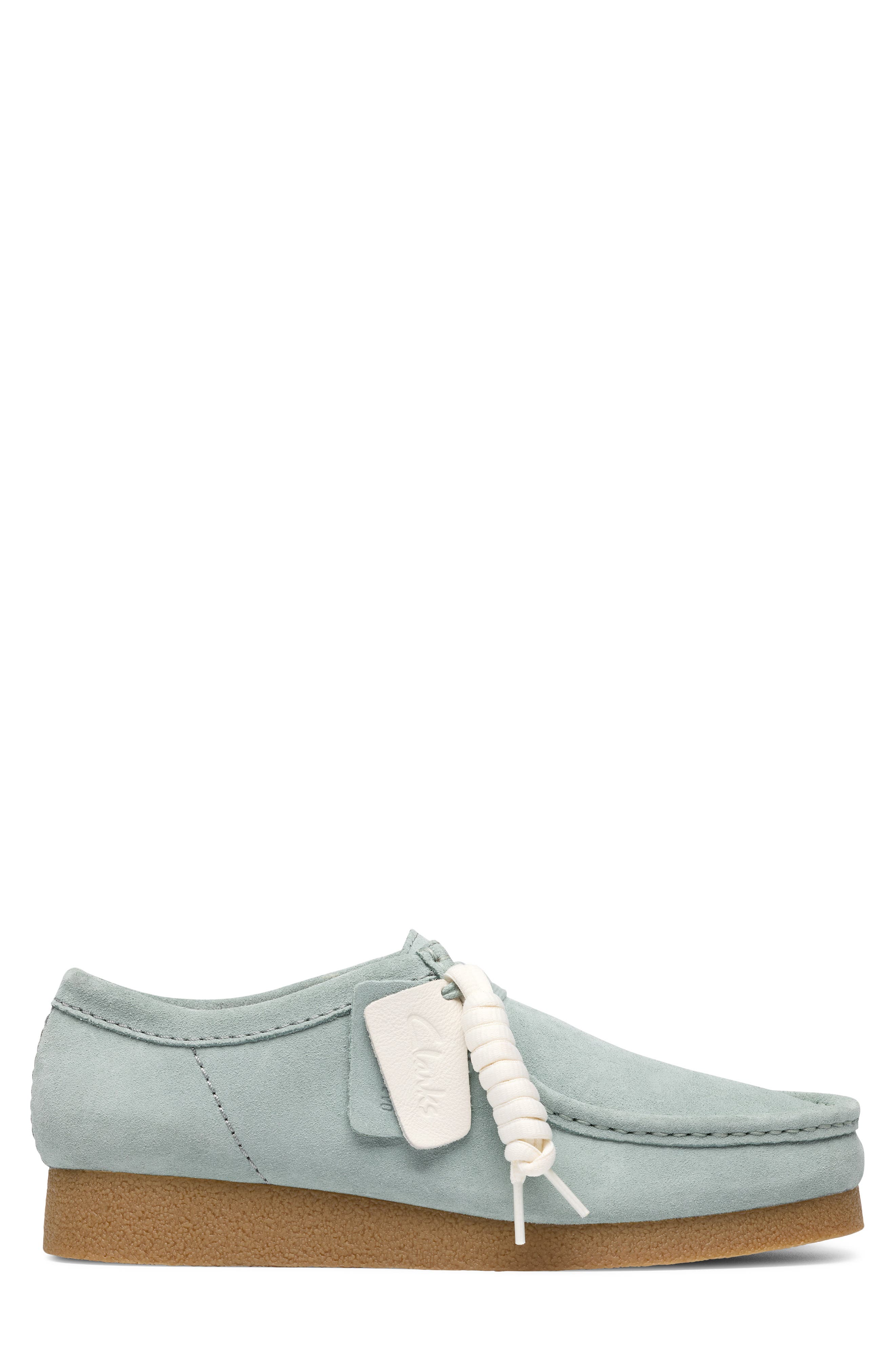 Wallabee EVO Leather Shoe, Alternate, color, AQUA