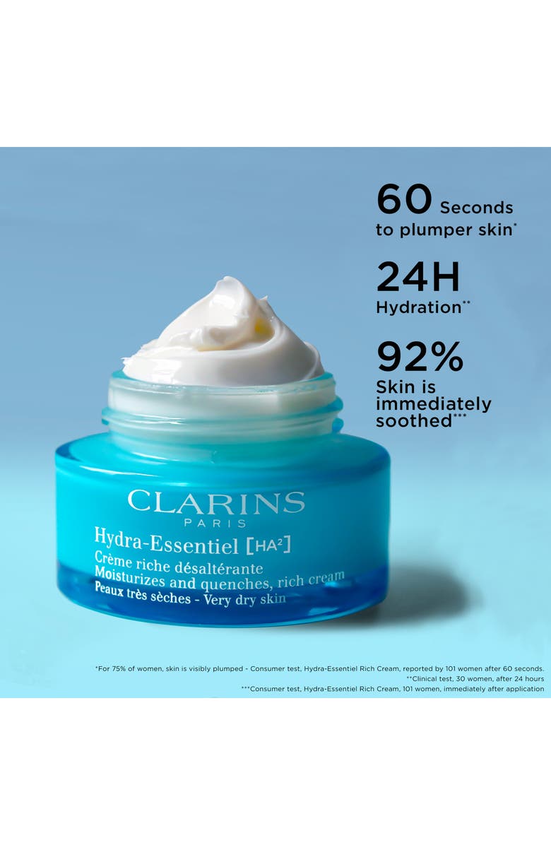 Clarins Hydra-Essentiel Rich Moisturizer with Double Hyaluronic Acid, Alternate, color,