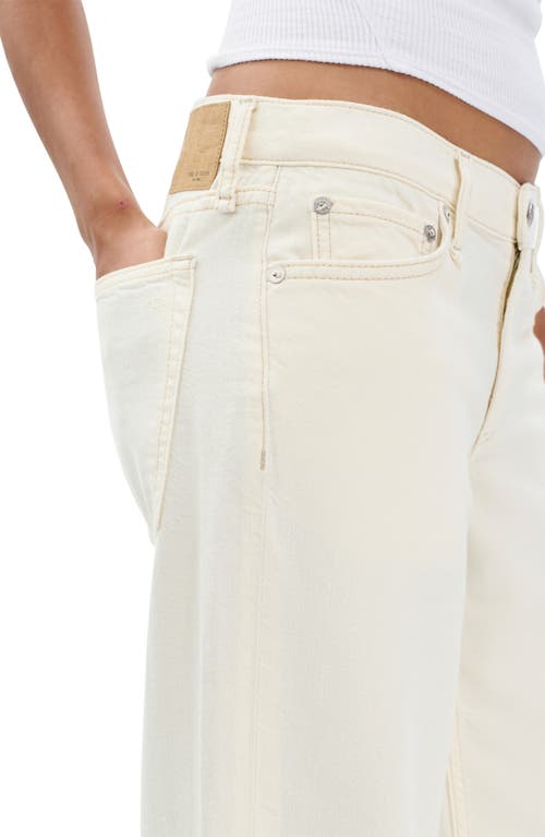 Rag & Bone /jean Saige Featherweight Straight Leg Jeans In White