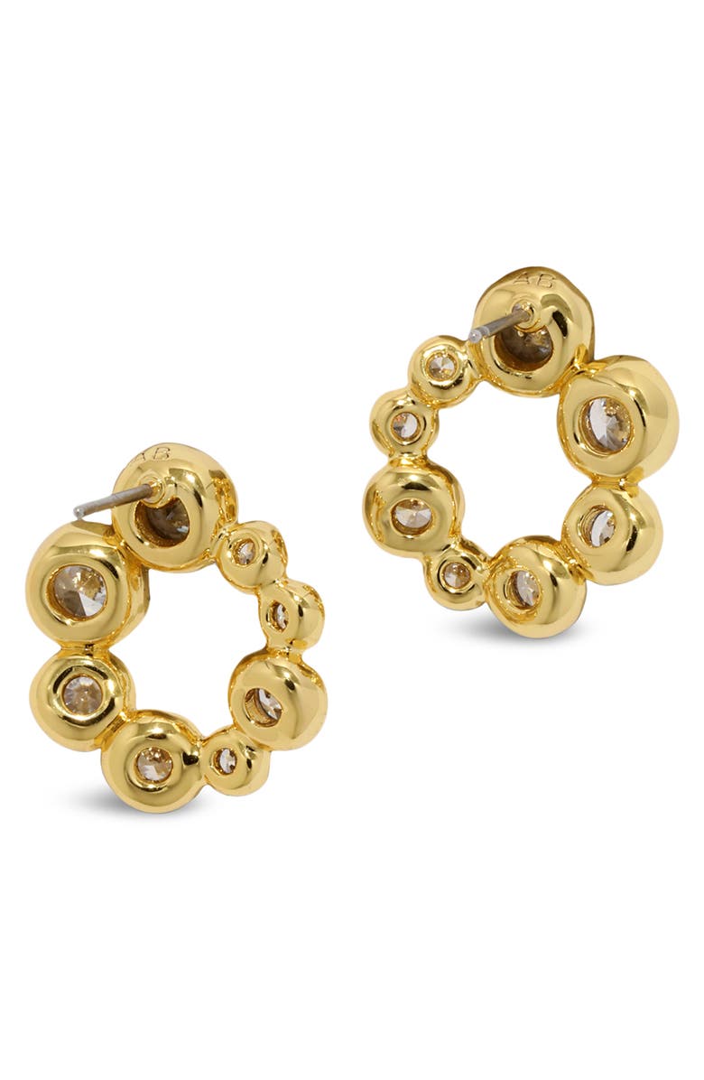 Alexis Bittar Asterales Petite Bubble Stud Earrings, Alternate, color, Gold Stones