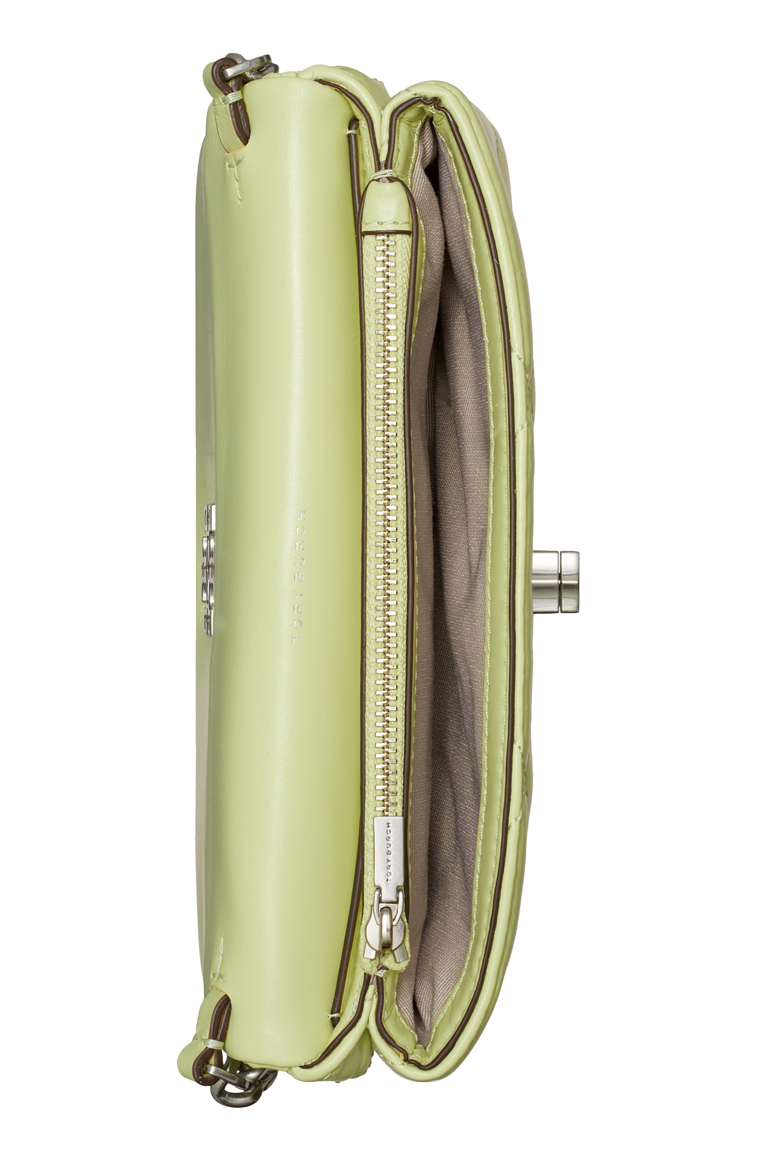 Kira Diamond Quilt Crossbody, Alternate, color, PEAR