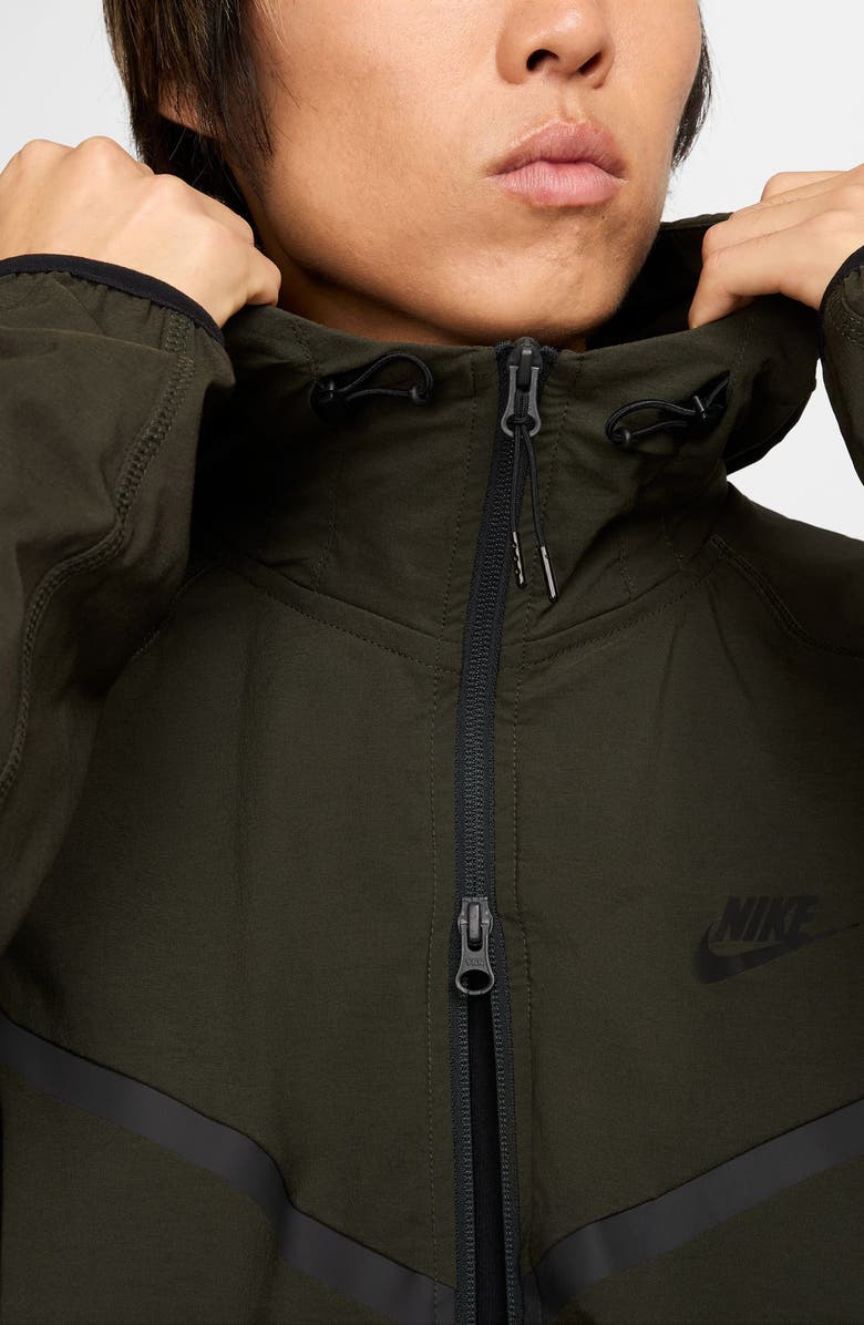 Nike Sportswear Tech Windrunner Jacket, Alternate, color, Sequoia/ Black