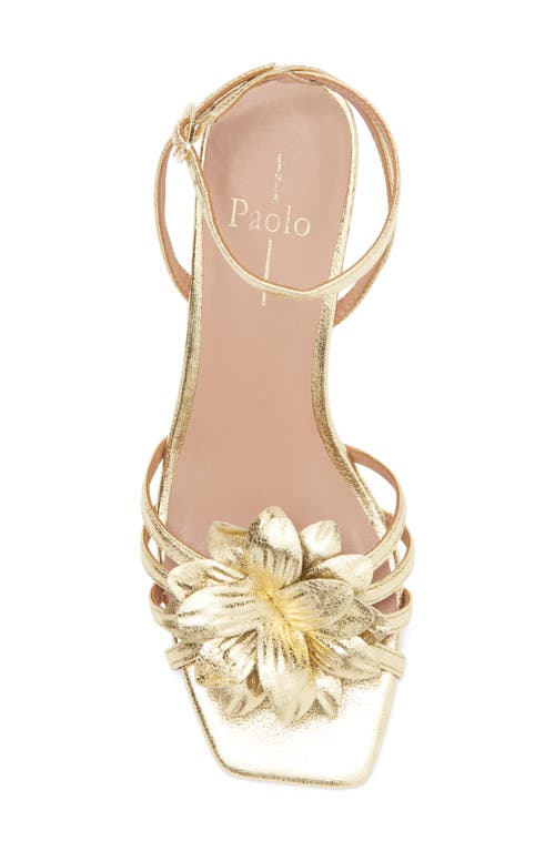 Linea Paolo Candice Flower Sandal In Gold