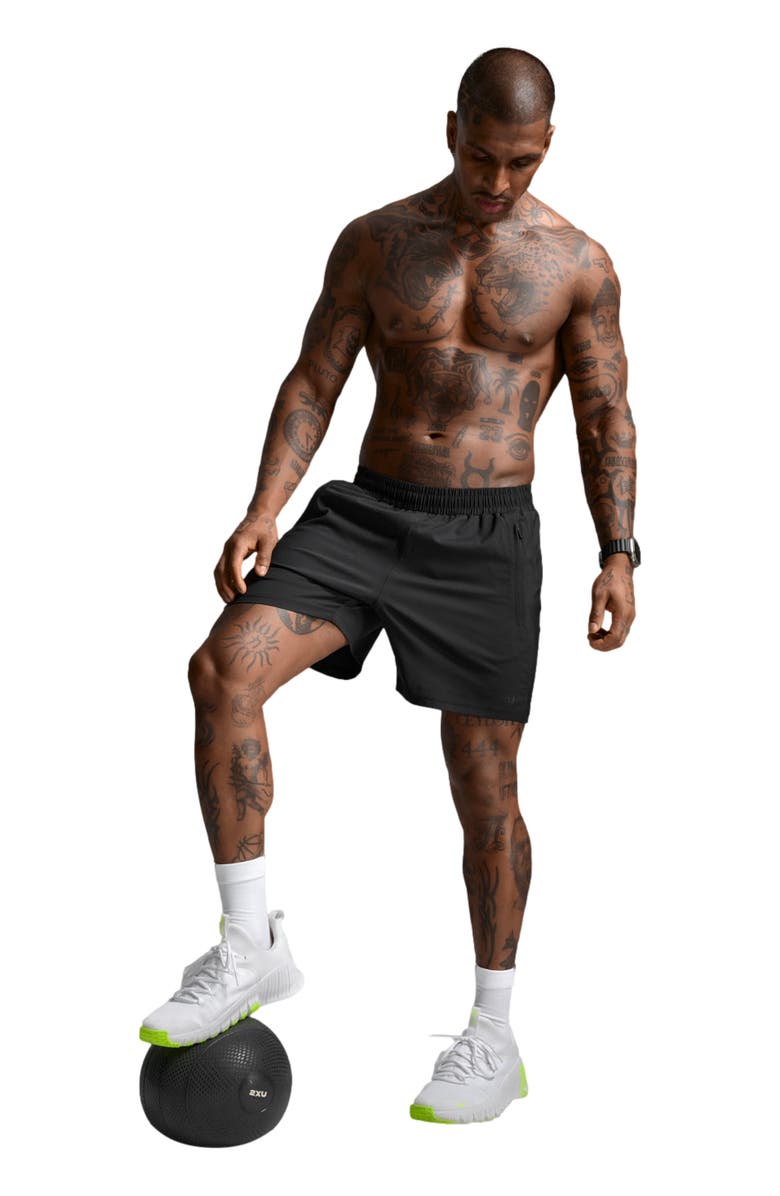 2XU Motion 5 Inch Shorts, Alternate, color, Black/Black