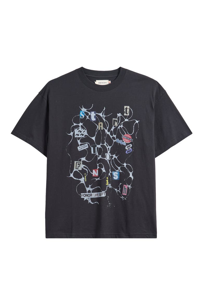 Start to Finish Graphic T-Shirt, Alternate, color, BLACK