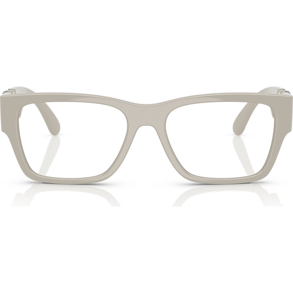Versace 53mm Pillow Optical Glasses In Grey