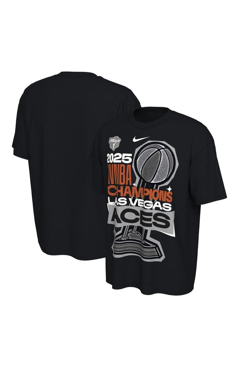 Nike Unisex Nike  Black Las Vegas Aces 2025 WNBA Finals Champions Locker Room Authentic T-Shirt, Main, color, Black