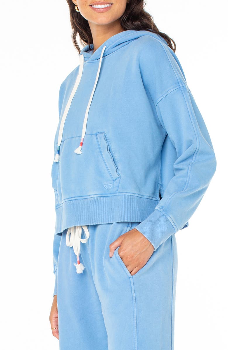 Roxy Tidewater Hoodie, Alternate, color, Azure Blue Solid