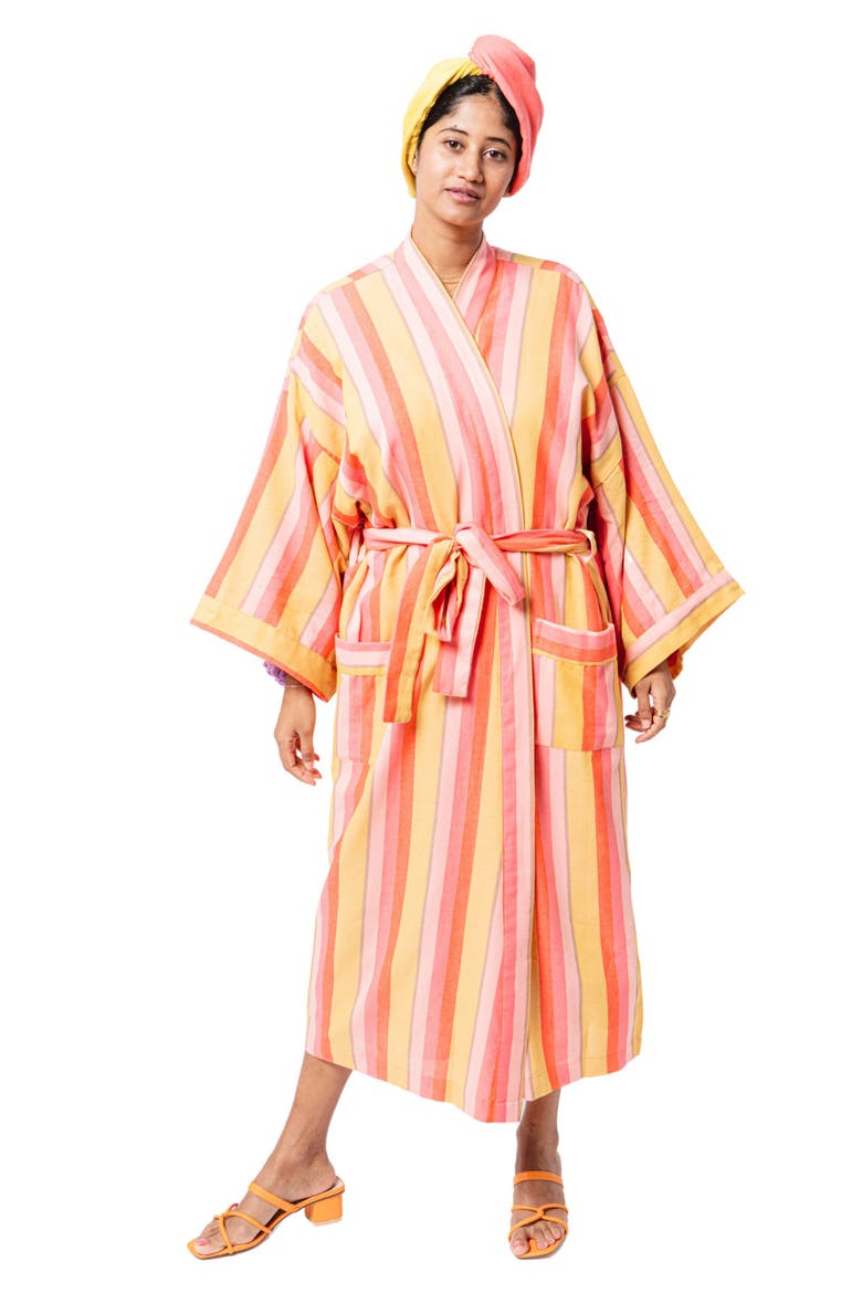 Gender Inclusive Stripe Robe, Main, color, HUSH