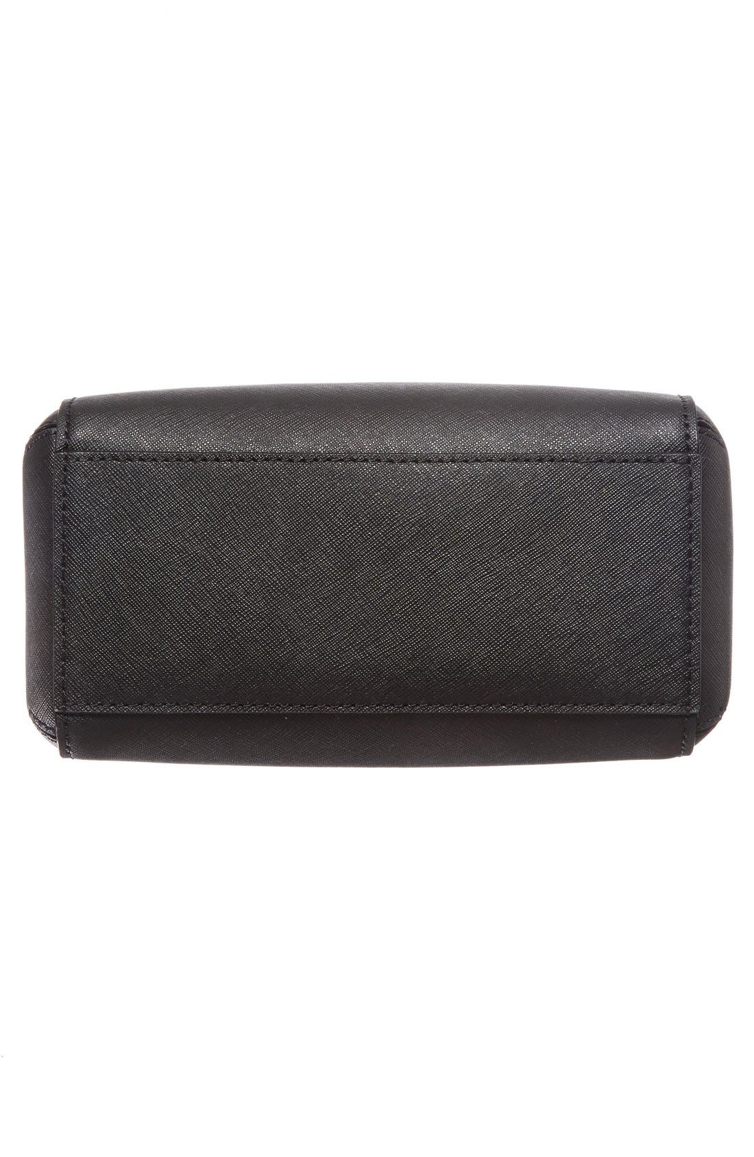 cameron street lane leather satchel, Alternate, color, BLACK