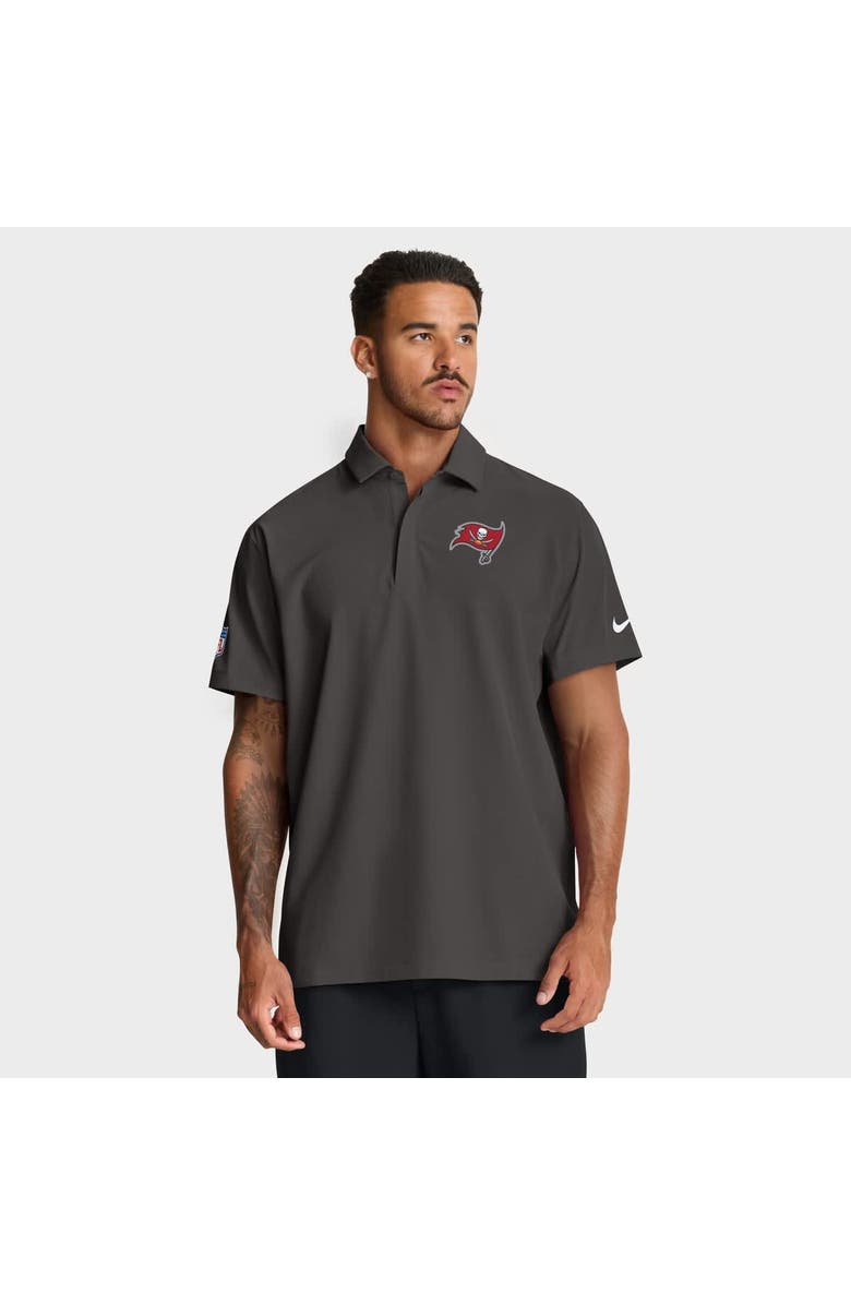 Nike Men's Nike Pewter Tampa Bay Buccaneers Sideline City Pride Woven Performance Polo, Main, color, Pewter