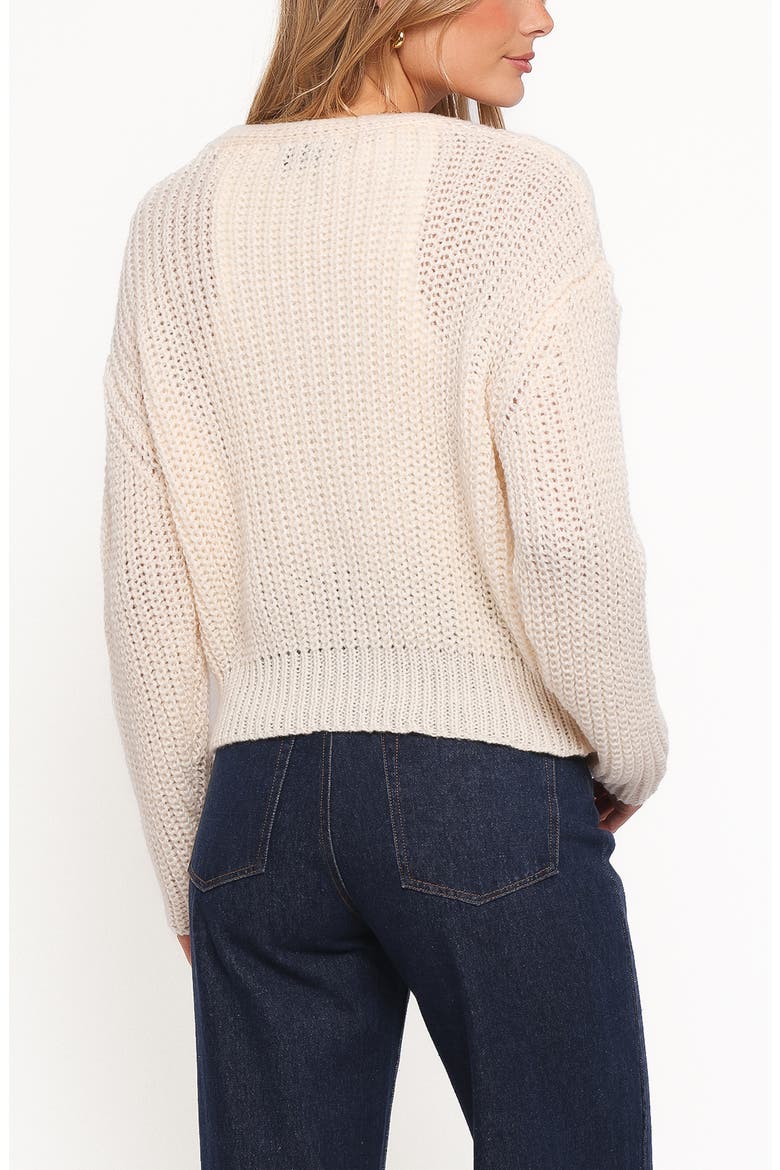 Henderson Chunky Knit Cardigan, Alternate, color, CREAM