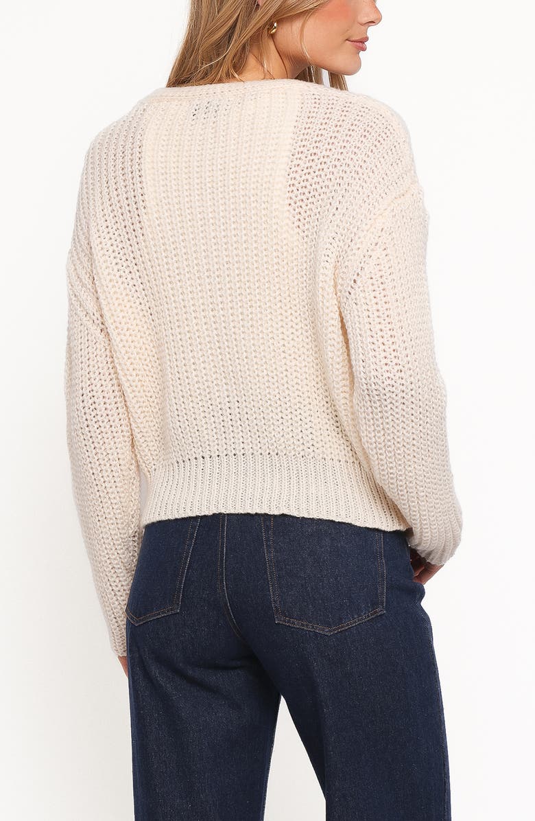 Petal & Pup Henderson Chunky Knit Cardigan, Alternate, color, Cream