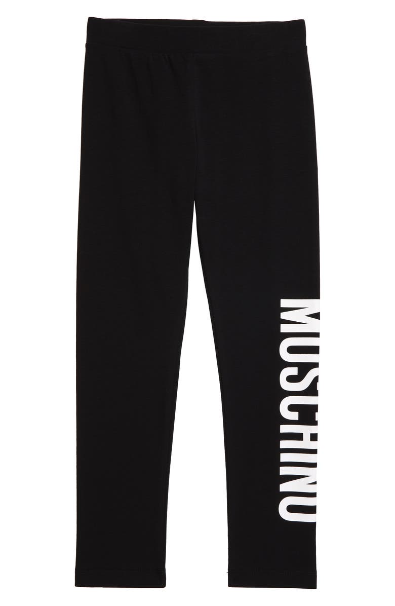 Moschino Logo Graphic Leggings, Main, color,