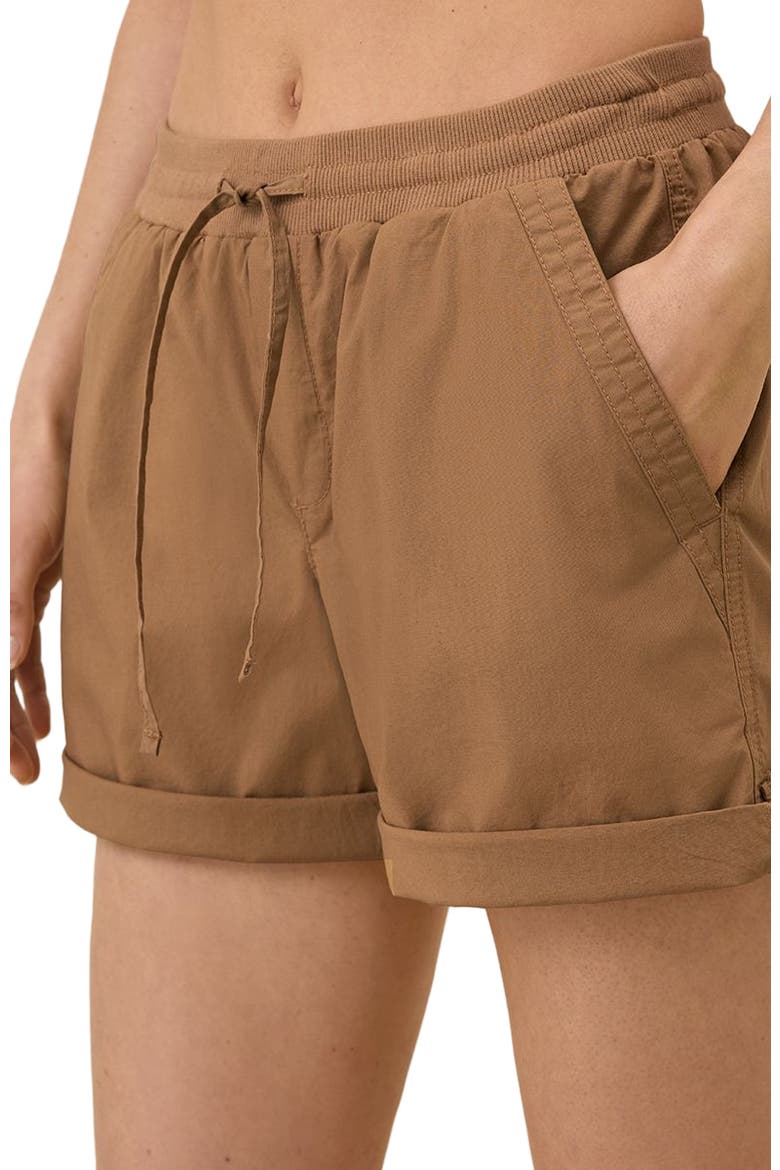 Organic Cotton Monterey Poplin Short, Alternate, color, Brown Sugar