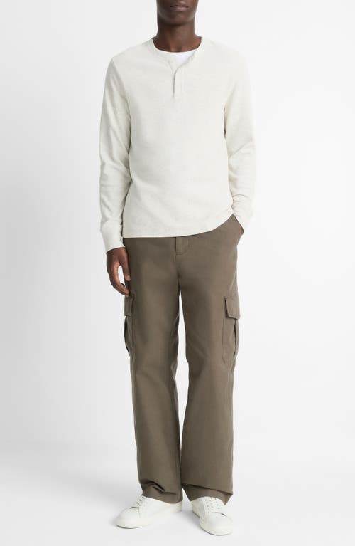 Vince Long Sleeve Pima Cotton Henley