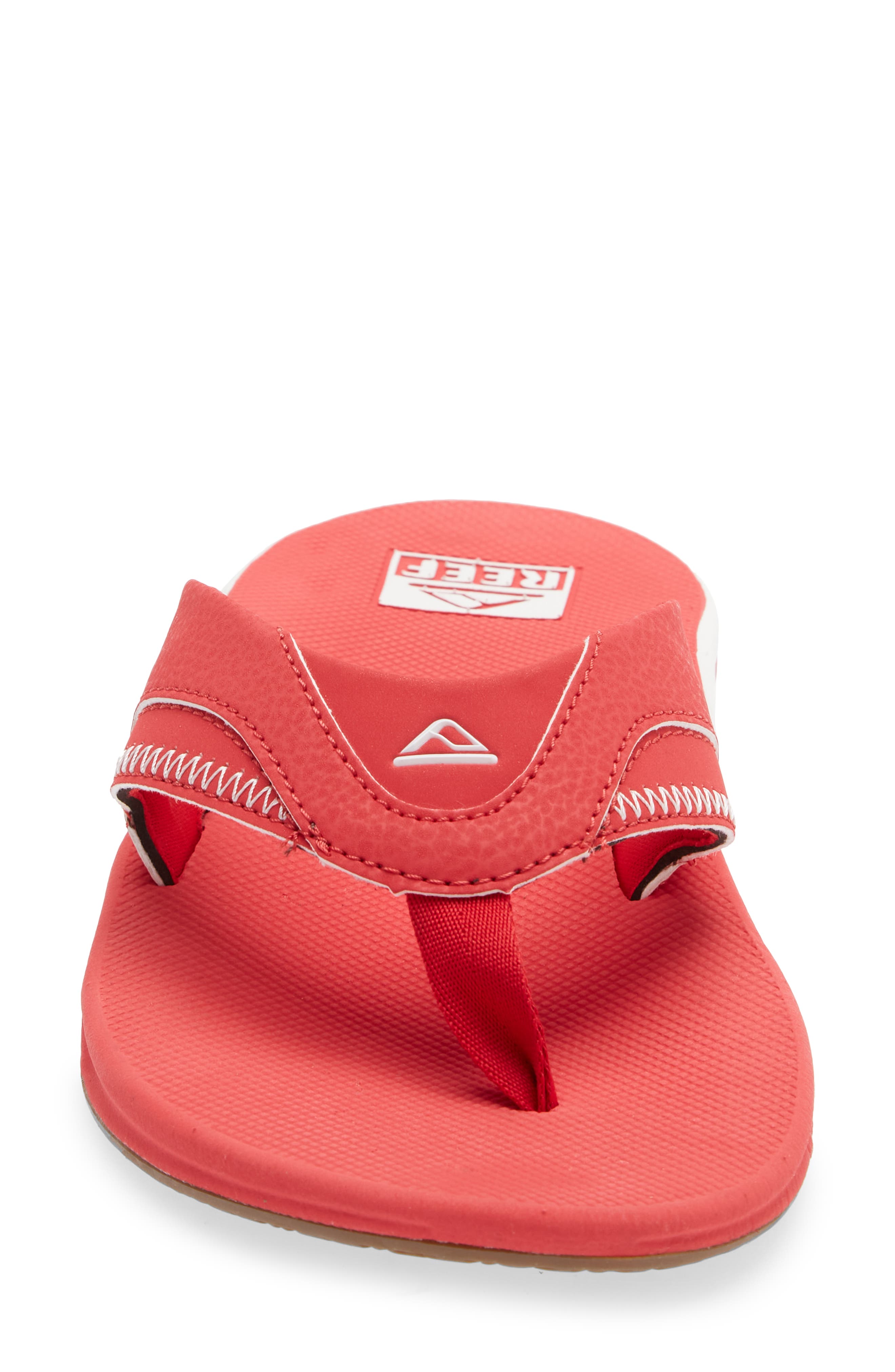 Reef Men's REEF St. Louis Cardinals Fanning Bottle Opener Sandals, Alternate, color, Cardinals