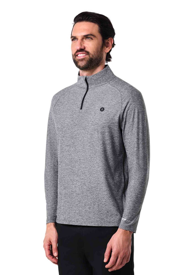 Men's Agility Performance Pullover, UPF 50+ Sun Protection, Alternate, color, Charcoal Heather