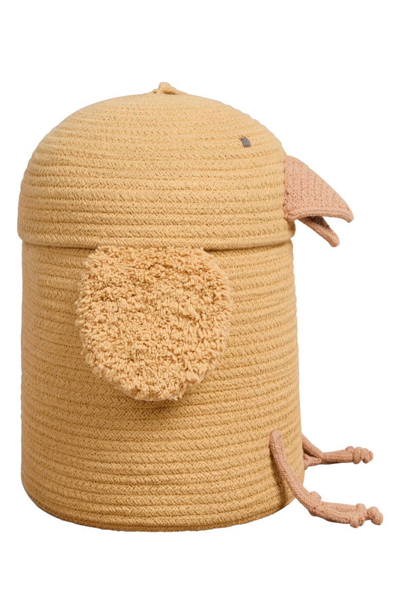 Lorena Canals Charlie the Chicken Basket, Alternate, color, Golden