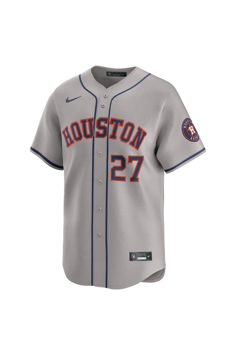 Men's Nike Jose Altuve Gray Houston Astros Road Limited Player Jersey, Alternate, color, Gray