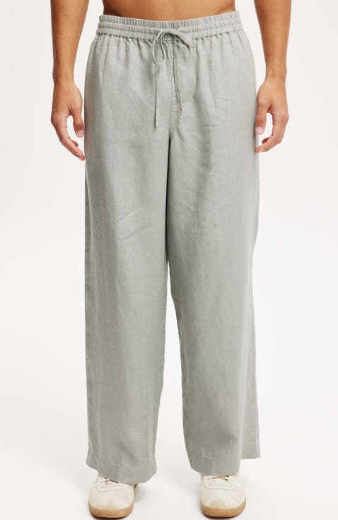 Men's Super Baggy Linen Pant