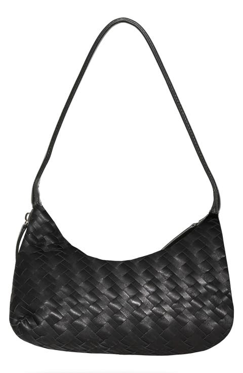 Hazel Woven Leather Shoulder Bag