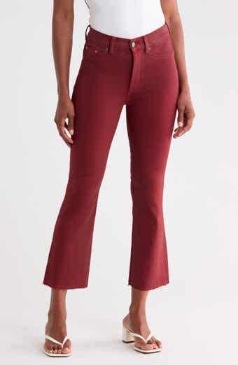 Bridget Instasculpt™ Coated Raw Hem Crop Bootcut Jeans