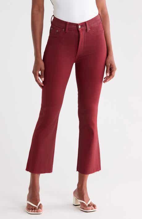 Bridget Instasculpt™ Coated Raw Hem Crop Bootcut Jeans