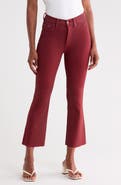 DL1961 Bridget Instasculpt™ Coated Raw Hem Crop Bootcut Jeans