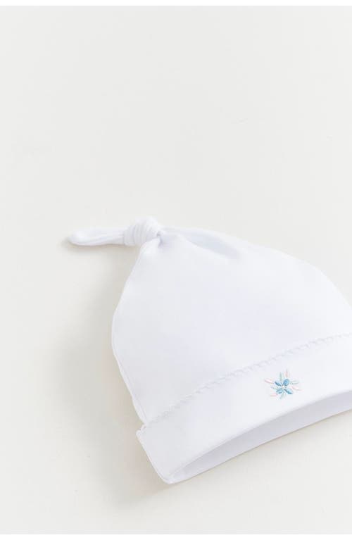 Shop Babycottons Lily Knot Beanie In White