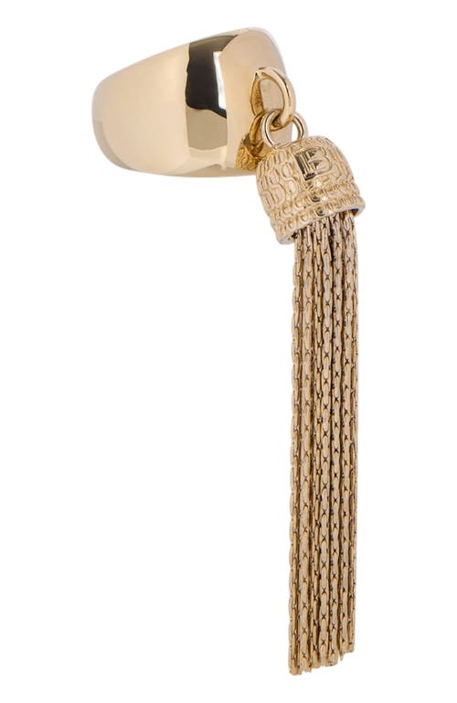 Balmain Brass Tassel Ring In Gold