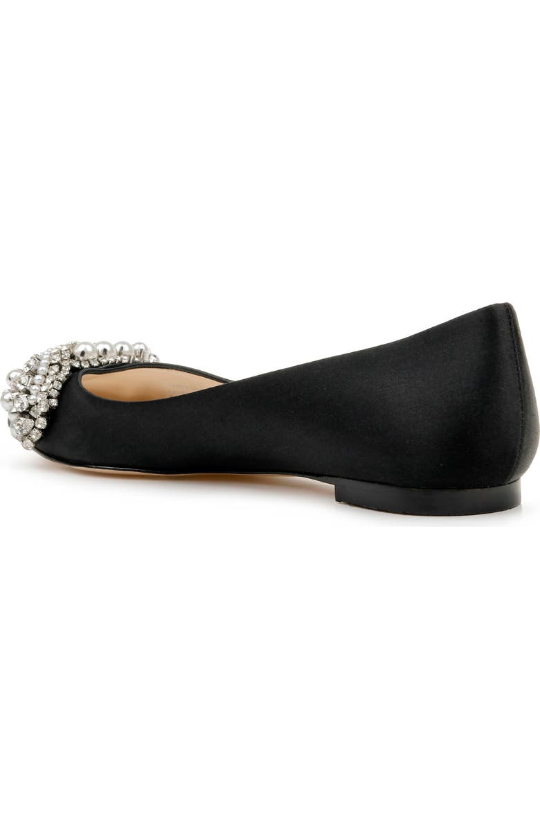 Badgley Mischka Collection Badgley Mischka Octavia Crystal Embellished Skimmer Flat, Alternate, color,