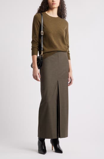 Nordstrom Wool Blend Maxi Pencil Skirt | Nordstrom