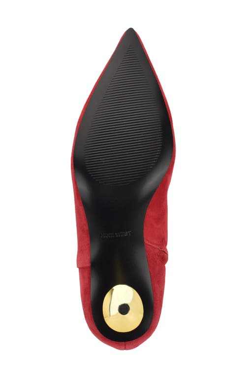 Nine West Hamesa Pointed Toe Bootie In Red
