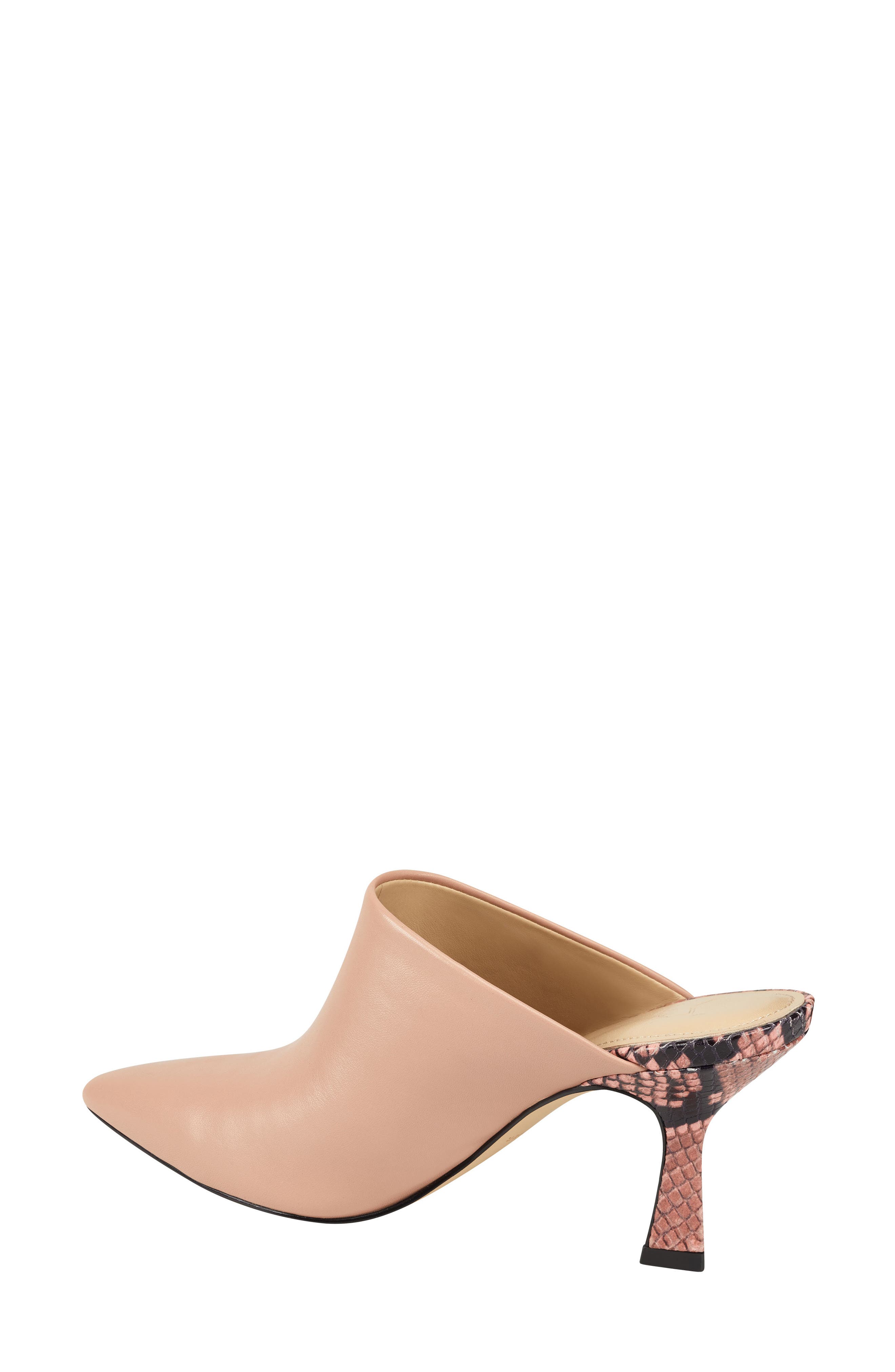 Marc Fisher LTD. Paislee Pointed Toe Mule, Alternate, color, LIGHT PINK LEATHER