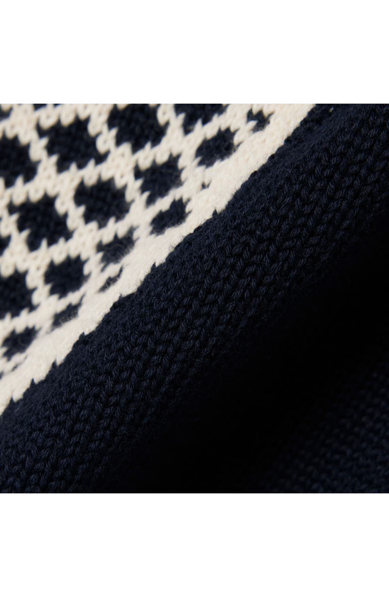 Lacoste Tennis Rackets Jacquard Cotton Sweater Vest, Alternate, color, Blackbird/ Powder