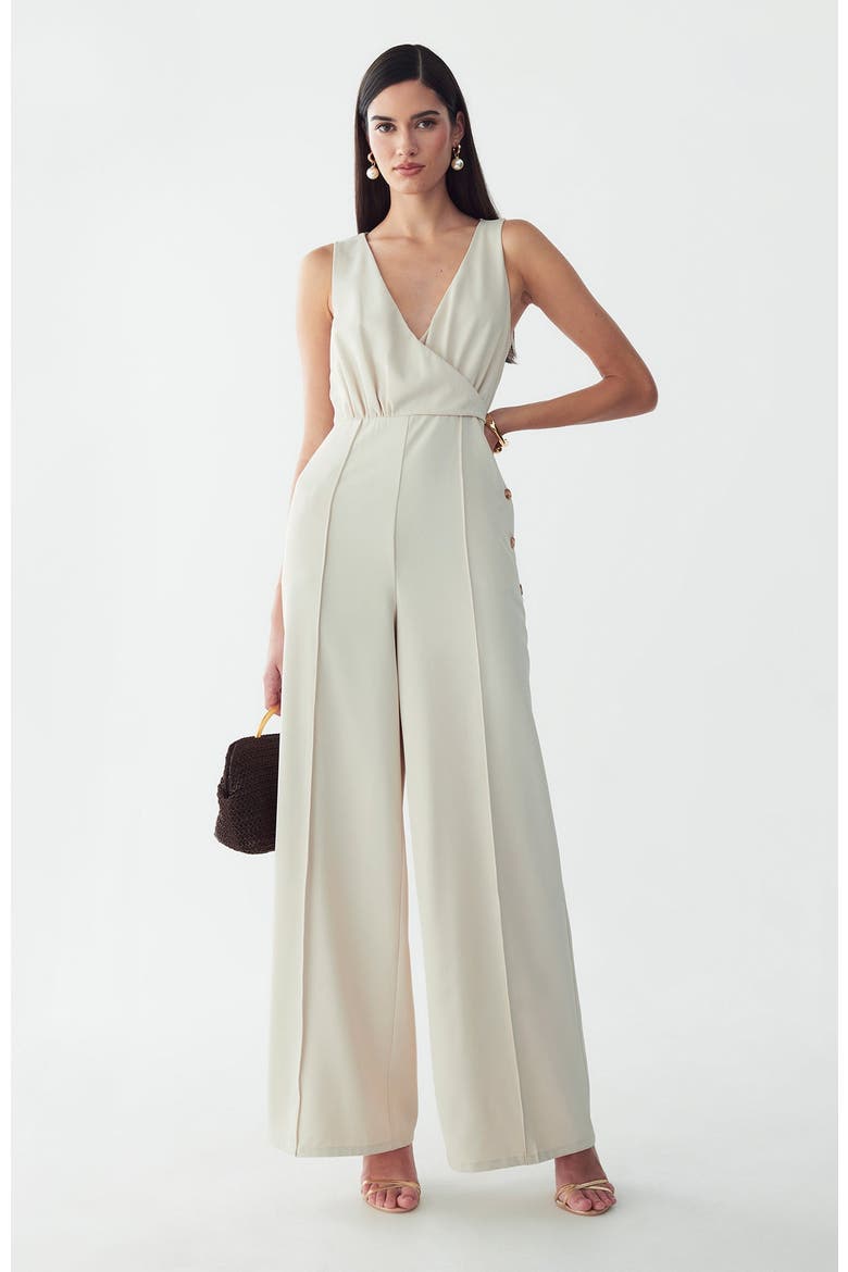 Justina Jumpsuit, Alternate, color, Bone