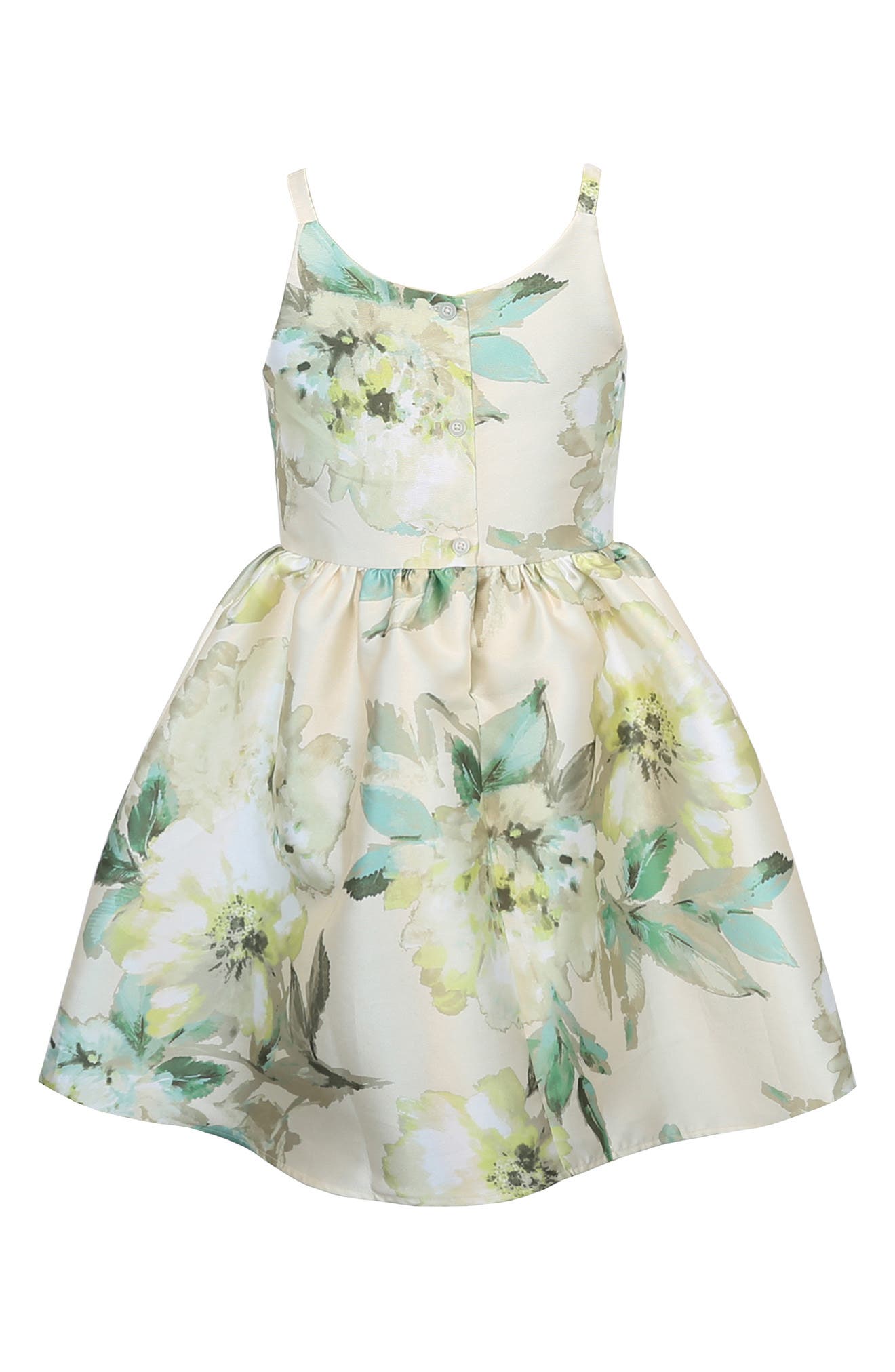 Zunie Kids' Floral Mikado Party Dress — фото 3