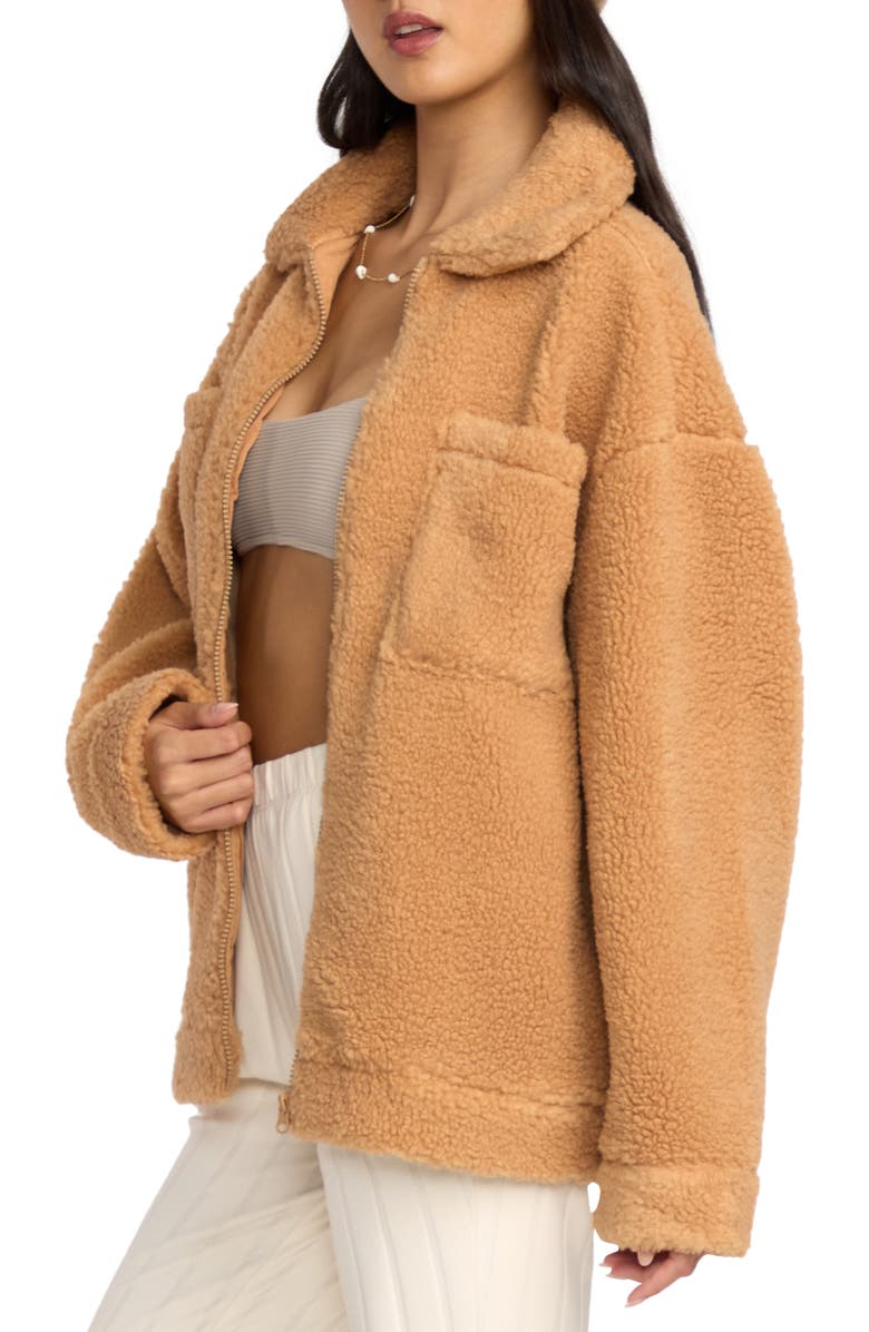 Billabong Resound High Pile Fleece Jacket, Alternate, color, Dusty Trails