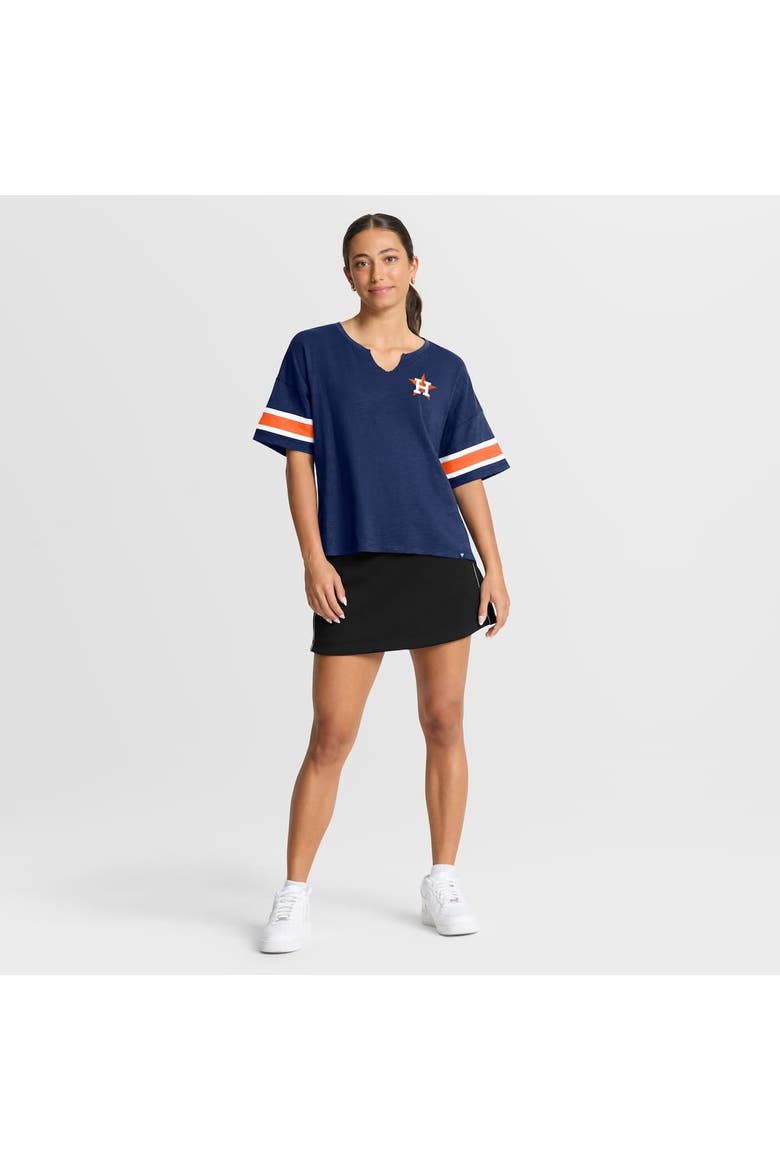 Women's Fanatics Navy Houston Astros Curl Route T-Shirt, Alternate, color, Navy